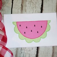 Watermelon Machine Applique Design Triple Stitch
